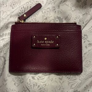 Kate Spade Burgundy Leather Wristlet